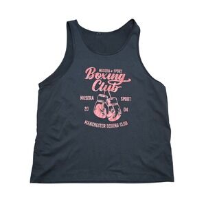 Musera Sport Manchester Boxing Club Graphic Tank Top Black Mens XL